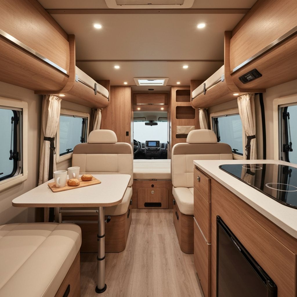 Interior of Family Camper
